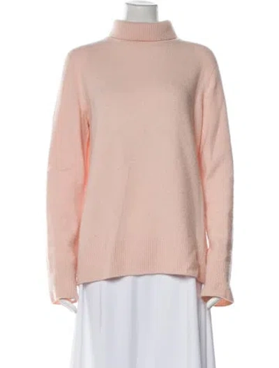 Pre-owned The Row Wool Turtleneck Sweater In Pink