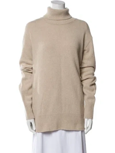 Pre-owned The Row Wool Turtleneck Sweater W/ Tags In Neutral