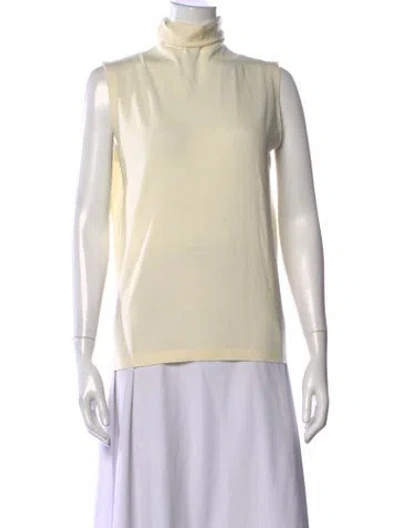 Pre-owned The Row Wool Turtleneck Top In Neutral