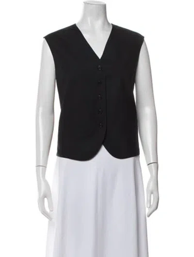 Pre-owned The Row Wool Vest In Black