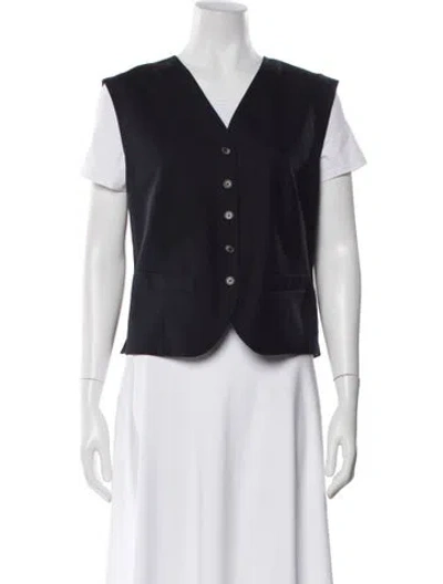 Pre-owned The Row Wool Vest In Blue