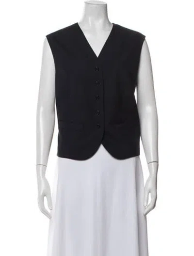 Pre-owned The Row Wool Vest In Blue
