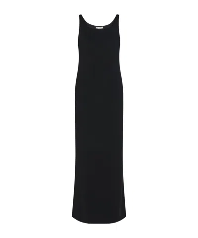 The Row Wool Vest Dress In Black