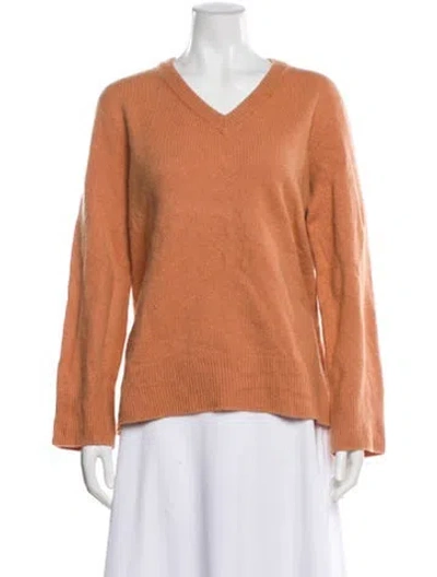 Pre-owned The Row Wool V-neck Sweater In Brown