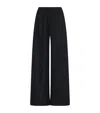 The Row Wool And Cashmere Blended Gala Trousers In Black