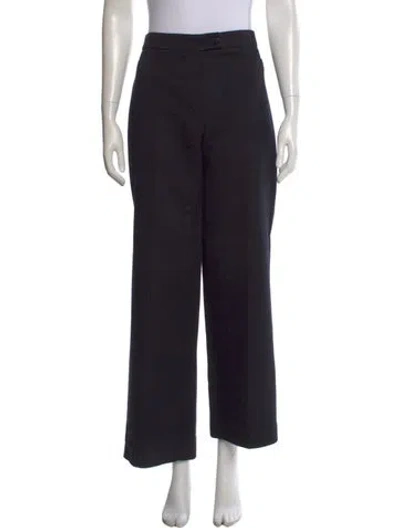 Pre-owned The Row Wool Wide Leg Pants In Black