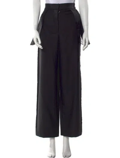 Pre-owned The Row Wool Wide Leg Pants W/ Tags In Black