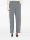 The Row Taliesin Virgin Wool Trousers In Gray
