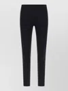 The Row Woolworth Seamless Slim Fit Tailored Trousers In Black