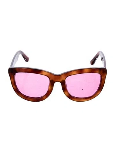 Pre-owned The Row X Linda Farrow Cat-eye Sunglasses In Brown