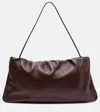 The Row Xl Bourse Leather Shoulder Bag