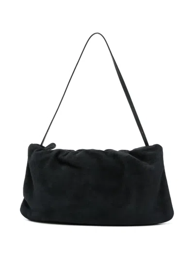 The Row Xl Bourse Leather Shoulder Bag