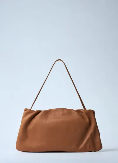 The Row Xl Bourse Shoulder Bag In Brown