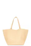 The Row Park Xl Leather Tote Bag In Sabbia Pld