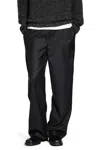 The Row Xon Pant In Virgin Wool In Black