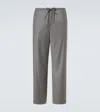The Row Xon Virgin Wool Straight Pants In Gray