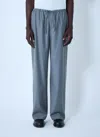 The Row Xon Wool Pants In Gray