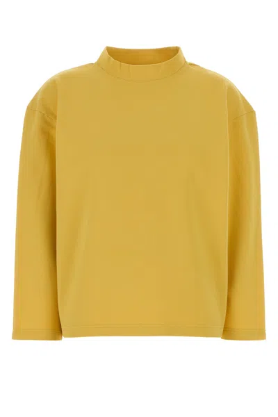 The Row Yellow Cotton Blend Oversize T-shirt