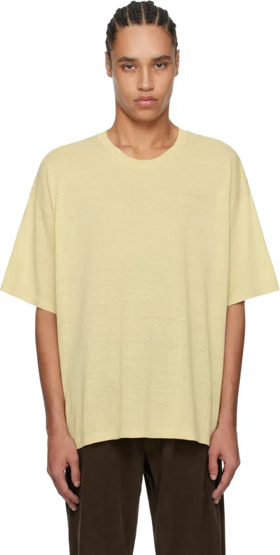 The Row Yellow Stockton T-shirt In Ply Pale Yellow