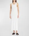 The Row Tikea Sleeveless Rib Maxi Dress In White