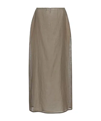 The Row Zaira Cotton Skirt