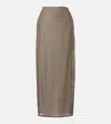 The Row Zaira Deconstructed Cotton Maxi Skirt