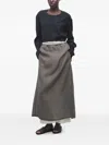 The Row Zaira Front-slit Maxi Skirt In Black