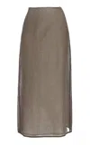The Row Zaira Layered Cotton Maxi Skirt