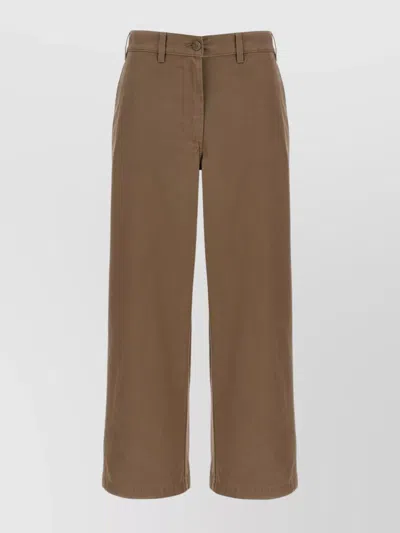 The Row Pleated Wide-leg Trousers In Brown
