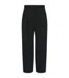 The Row Tailored Wool Zev Trousers Pleated Front In Black