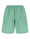 The Row Bermuda Zindel In Cotone Ricamato  Uomo In Green
