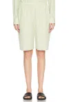 The Row Zinnia Striped Cotton Poplin Bermuda Shorts