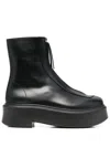 The Row Combat Style Platform Boots In Schwarz