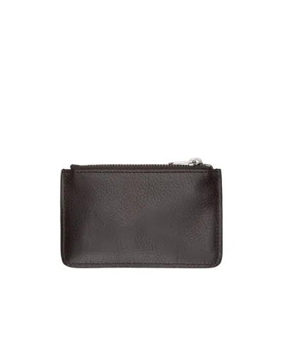 The Row Zip Opening And Closing Wallet In Black