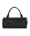 The Row Zip-up Top Handle Bag In Black