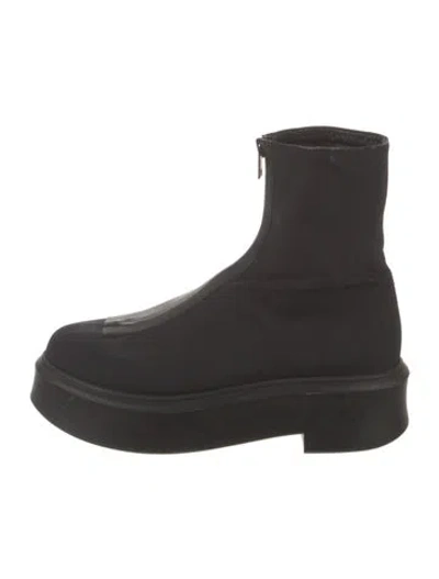 Pre-owned The Row Zipped 1 Chelsea Boots In Black