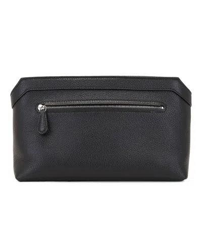 The Row Zipper Clutch In Black