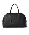 The Row India 15.75 Grain Leather Top Handle Bag In Black