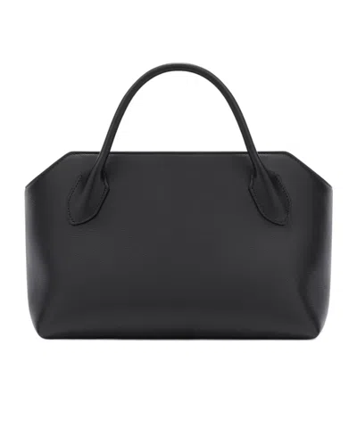 The Row Zipper Handbag In Black