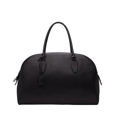 The Row Zipper Tote Bag In Black