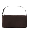 The Row 90's Top Handle Bag In Deep Aniline
