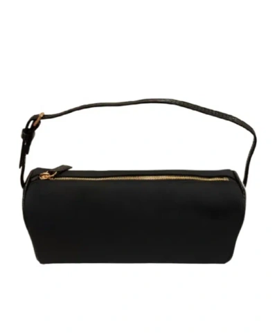 The Row Zippered Shoulder Bag In Black