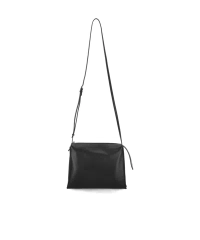 The Row Zippered Shoulder Bag In Black