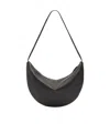 The Row Izzy Small Crescent Shoulder Bag In Leather In Brown