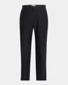 The Row Zuzana Cotton Straight-leg Ankle Pants In Black