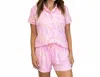 The Royal Standard Cowgirl Walk Pajama Set In Pink