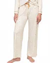 The Royal Standard Harvest Toile Sleep Pants In Turtledove/cream In White
