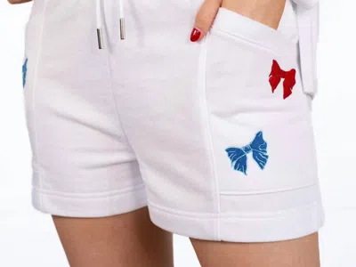 The Royal Standard Patriotic Bows Shorts In White