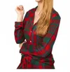 The Royal Standard Telluride Sleep Shirt In Red Plaid In Multi