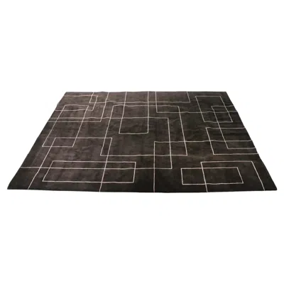 Pre-owned The Rug Company Sam Turner Cityscape  Carpet In Chocolate Brown 100 Knot, C 2019